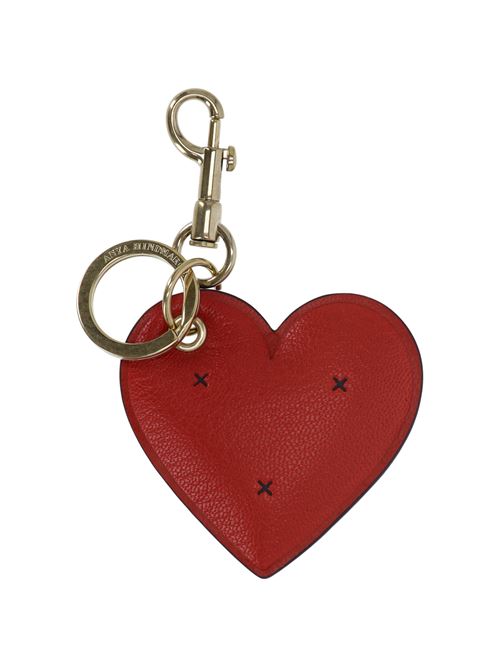 Portachiavi con motivo a cuore ANYA HINDMARCH | 198974BRIGHT RED